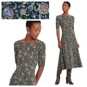 Ralph Lauren Green Floral Dress